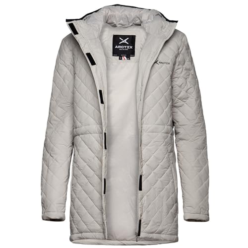 ARCTIX WOMENS LIGHTWEIGHT INSULATED WATER RESISTANT HOODED JACKET SIZE: L - GRAY - Brand New