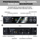 BAOLESH Wireless Microphone System, Two Channels, 514.60mhz-556.5mhz (BL-81) - Like New