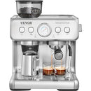 VEVOR Espresso Machine Built-in Grinder, 15 Bar Semi-Automatic Espresso Coffee - Like New