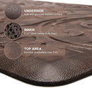 J&V TEXTILES Medallion Embossed Kitchen Mat Cushioned Anti Fatigue Floor Mat - Like New