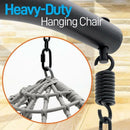 SERENELIFE WICKER RATTAN SWING CHAIR - BLACK/GRAY - Like New