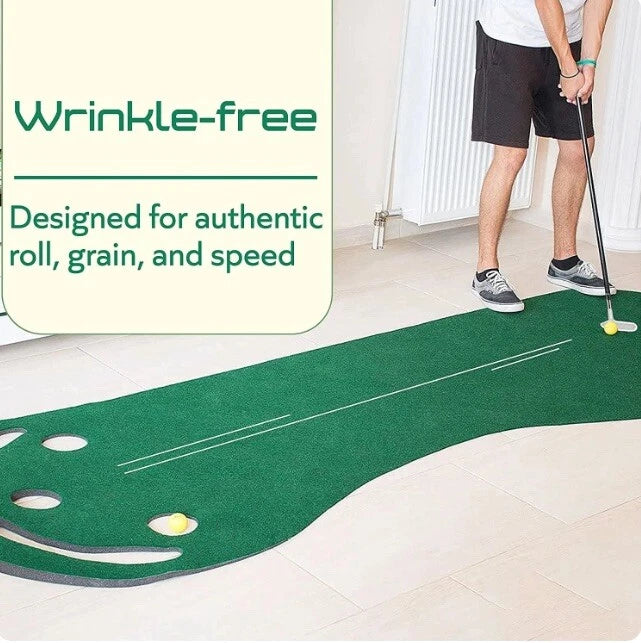 ABCOSPORT PUTTING GOLF GRASSROOTS, 9FT × 3FT, INCLUDES 3 BALLS - GREEN - Like New