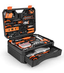 328 Piece Tool Set Tool Kit Toolbox Storage Case with Drawer - ORANGE - Like New