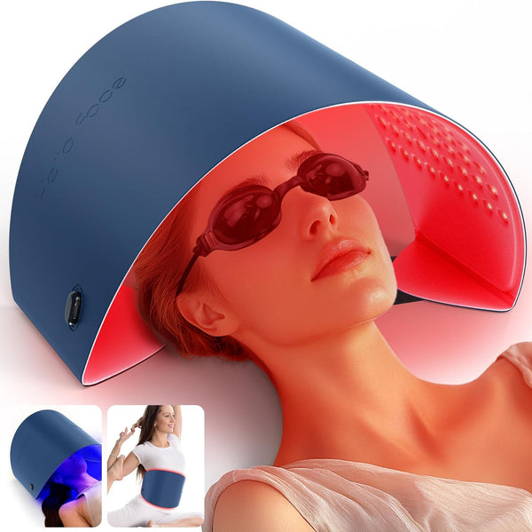 HELLO FACE RED LIGHT THERAPY FOR FACE AND NECK 720 LED INFRARED - LARGE - Like New