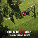 POWERSMART ELECTRIC CORDLESS LAWN MOWER 17" 40V BRUSHLESS PUSH - BLACK/RED - Like New