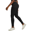 HANES WOMEN'S STRETCH JERSEY LEGGINGS - SIZE: WOMEN S - BLACK - Like New