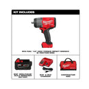 MILWAUKEE M18 FUEL 1/2 HIGH TORQUE IMPACT WRENCH 2967-21B - RED - Like New