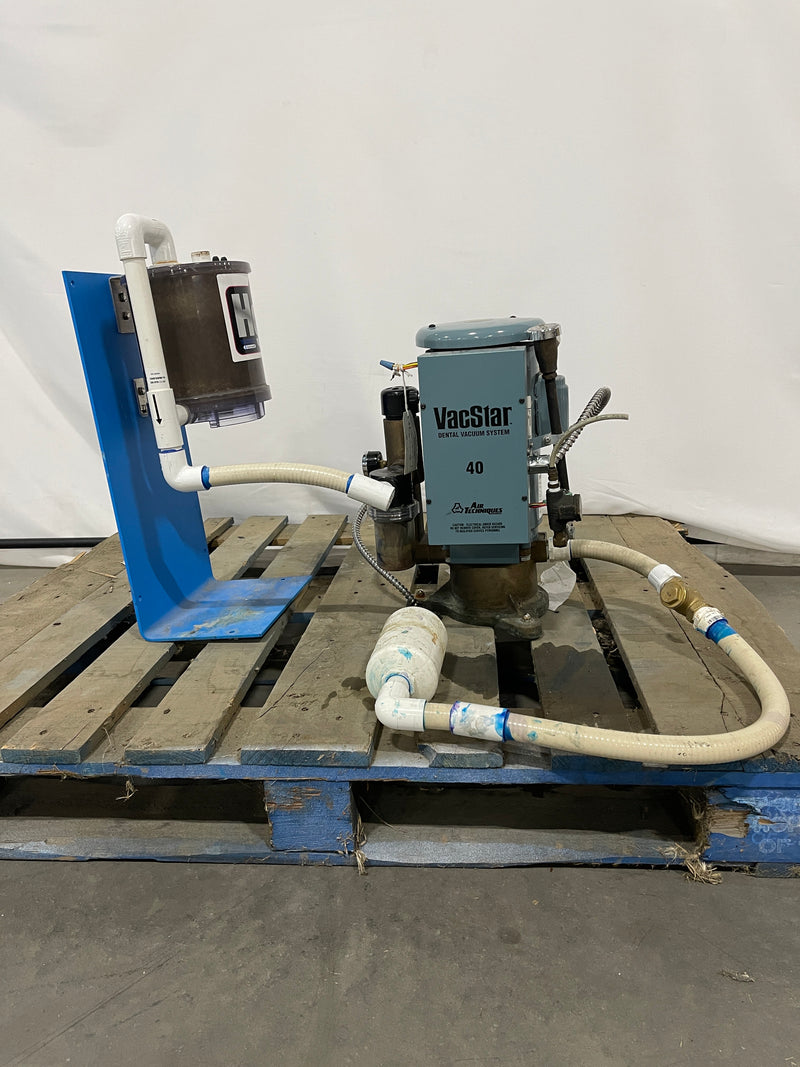 AIR TECHNIQUES VACSTAR VS40 DENTAL VACUUM PUMP 2HP 220 - LIGHT BLUE ...