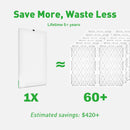 Reair 20x20x1 Washable and Reusable Air Filter 20x20x1 , MERV 8 - RA2020 - White - Like New