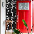 Tempaper x Bobby Berk White & Black Wiggle Room Removable Peel Stick Wallpaper - Brand New
