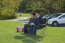 QUICK SHADE HEAVY DUTY MAX SHADE EXTRA WIDE FOLDING CAMP CHAIR - BLACK/YELLOW - Like New