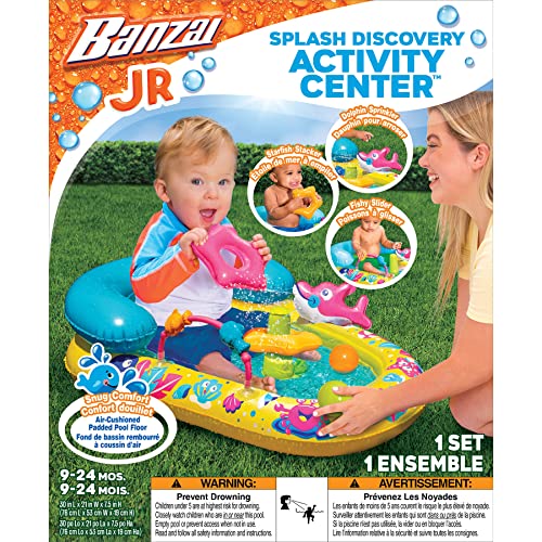 BANZAI JR. SPLASH DISCOVERY ACTIVITY CENTER - 9-24 MONTHS - YELLOW/MULTI COLORED - Like New