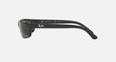 RAY-BAN SUNGLASSES POLISHED BLACK FRAME G-15 GREEN POLARIZED LENSES 57-16-135 3P - Like New
