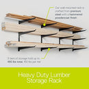 Delta Heavy Duty Wood and Lumber Storage Rack Holds Up To 480 lbs B085PK29LW - Brand New