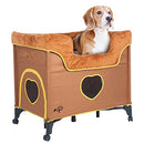Petique Bedside Lounge Pet Bed, Medium SizePets Brown, 39.0"L x 22.5"W x - Like New