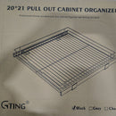 G-TING 20IN X 21IN PULL OUT CABINET ORGANIZER - BLACK - Like New