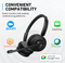 Anker PowerConf H500 Bluetooth Dual-Ear Headset with Microphone A3511011 - Black - Brand New