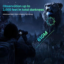 ANGDAOBIA NIGHT VISION GOGGLES 4K NIGHT VISION BINOCULARS 3'' HD SCREEN - BLACK - Like New