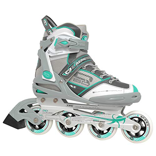 ROLLER DERBY AERIO Q-60 WOMEN'S INLINE SKATES SIZE WOMEN 6 MINT - Like New