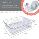Kitchen Details 3 Piece Dish Rack Drying Rack, Cutlery Basket & Drainboard Tray - Brand New