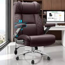 OFFICE DESK CHAIR BIG TALL EXECUTIVE OFFICE COMPUTER CHAIR - COFFEE BROWN - Like New