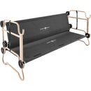 DISC-O-BED LARGE COTS WITH 2 ORGANIZERS - BLACK - Like New