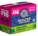 Valpa Quilted Northern Ultra Soft Strong 2-Ply 244 sheets/roll 32 rolls NEW - Brand New