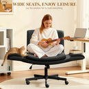 KERDOM - 4 IN 1 CROSS-LEGGED CHAIR WITH WHEELS & EXPANDABLE ARMS - BLACK - Like New