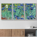 WALL26 IRIS BY VINCENT VAN GOGH NATURE FINE ART - 16"x24"x3" - WHITE MULTICOLOR - Like New