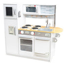 KIDKRAFT UPTOWN WHITE WOODEN PLAY KITCHEN WITH PLAY PHONE GIFT AGE 3+ - WHITE - Like New