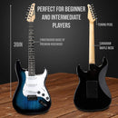 LyxPro 39" Electric Guitar Kit w/20W Amp & Electric Guitar Accessories - BLUE - Like New
