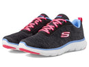 150207 Skechers Women's Flex Appeal 5.0 Black Multi 10 - Brand New