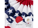 CONEATNESS 3 X 6 FT USA BUNTING FLAGS, 4 PACK - RED/BLUE - Brand New