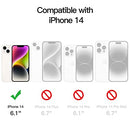 JETECH CASE IPHONE 14 6.1-INCH NON-YELLOWING SHOCKPROOF BUMPER COVER - CLEAR - Like New