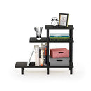 FURINNO TURN-N-TUBE 3-TIER SOFA SIDE TABLE ESPRESSO/BLACK - 18127EX/BK - Like New