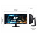 SAMSUNG 40” ODYSSEY G7 (G75F) WUHD RESOLUTION, 180HZ, CURVED LS40FG756EN - BLACK - Like New