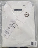 JAMES TAILOR SHORT SLEEVE DRESS SHIRT - SIZE: MEN 2XL - WHITE - Brand New
