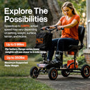 SuperHandy Explorer Mobility Scooter 4-Wheel 500W Brushless - Scratch & Dent
