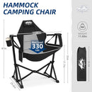 Fragess Portable Hammock Camping Chair with Adjustable Back, Support 330lbs - Like New