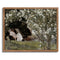 JOWOROLO Vintage Flower Wall Art - Women Reading Book Painting Picture - Brand New