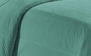 Home Collection 3 Piece Over Size Coverlet Bedspread New Aqua Blue Full/Queen - Brand New