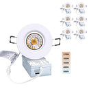 Cozyou Canless Recessed Gimbal Downlight, 8W, 6 Pack - Like New