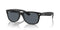 RayBan RB2132 New Wayfarer Square Rubber Black Blue Size 55 - Like New