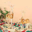 18" Tall Acrylic Christmas Reindeer Figurines Statues Sculpture B0FK39FY49 -NEW - Brand New