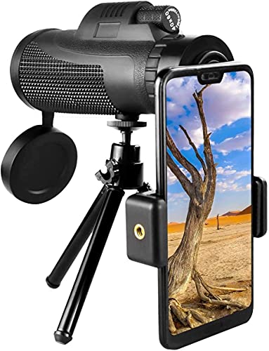 TSMBIKE SUPER BINOCULARS MONOCULAR TELESCOPE 40TIMES,60 HIGH POWER - BLACK - Like New