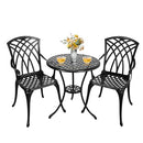 Withniture Bistro Patio Set 3 Piece All Weather Bistro Table and Chairs Set - Like New
