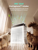 Cypcat Pet Air Purifier for Home Dual Intake High-Activated Carbon WHT - Like New