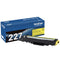 Brother Genuine TN227Y, High Yield Toner Cartridge, Replacement Yellow Toner - Brand New