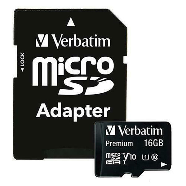 16GB microSDHC Memory Card with adapter