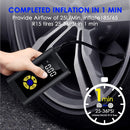 Globest Portable Tire Inflator Portable Rechargeable 4000mAh KCB-9537 - Black Like New